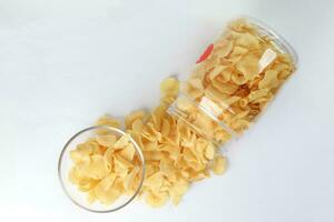 Arrowhead root arrowroot chips traditional for Chinese new year photo