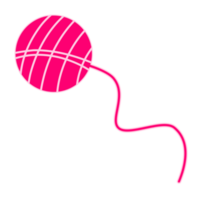 rosa stickning ull png