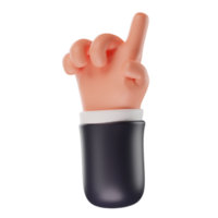 Hand Gestures 3D cartoon png