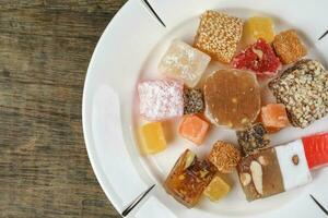 Turkish Delight sweet desert colorful verity photo