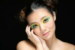 Asian Woman Fashion Makeup photo