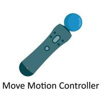 Move Motion Controller Vector  Flat Icon Design illustration. Sports and games  Symbol on White background EPS 10 File