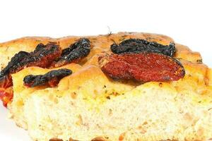 Sun dried tomato Focaccia bread photo