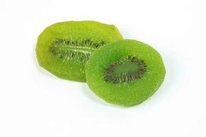 Dry preserved green kiwi ripe fruit slice colorful sweet photo