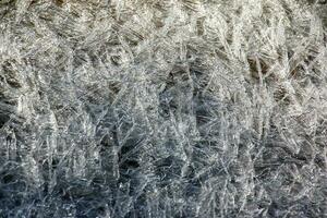 superficie de hielo del río. textura de fragmentos de hielo. fondo de invierno. foto