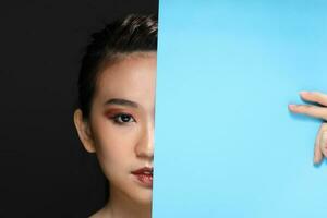 South east Asian beautiful young lady fashion makeup cosmetic photo