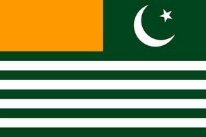 State flag of Azad Kashmir. The official colors and proportions are correct. Flag of the Azad Kashmir. Illustration. photo