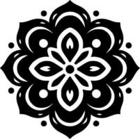 mandala - minimalista y plano logo - vector ilustración