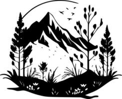 Nature - High Quality Vector Logo - Vector illustration ideal for T-shirt graphic
