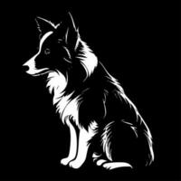 frontera collie - alto calidad vector logo - vector ilustración ideal para camiseta gráfico