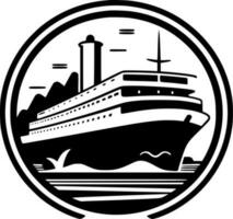 Cruise, Minimalist and Simple Silhouette - Vector illustration