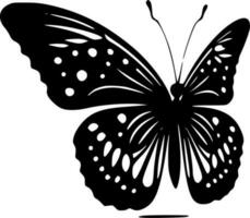 mariposa, negro y blanco vector ilustración