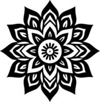 mandala - minimalista y plano logo - vector ilustración