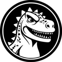 dinosaurio - minimalista y plano logo - vector ilustración