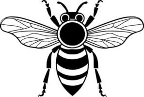 abeja, minimalista y sencillo silueta - vector ilustración