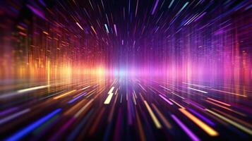 Futuristic technology abstract background with colorful lines for network, big data, data center, server, internet, speed, illustration photo