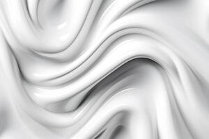 Texture of milk yogurt or cream with wave surface, abstract background, illustration photo