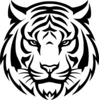 Tigre - minimalista y plano logo - vector ilustración