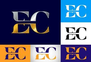 Initial Letter E C Logo Design Vector Template. Graphic Alphabet Symbol For Corporate Business Identity