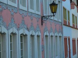 The small city of Saarburg at the saar river in germany photo