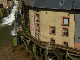 The small city of Saarburg at the saar river in germany photo