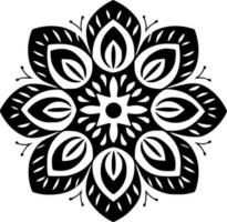 Mandala, Minimalist and Simple Silhouette - Vector illustration