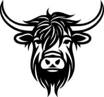 Highland Cow - High Quality Vector Logo - Vector illustration ideal for T-shirt graphic