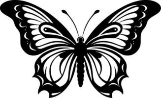 mariposa, minimalista y sencillo silueta - vector ilustración