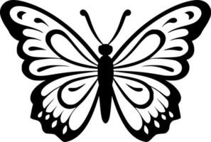 mariposa, minimalista y sencillo silueta - vector ilustración