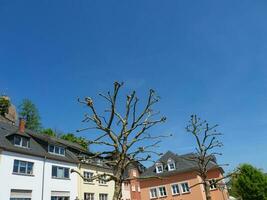 The small city of Saarburg at the saar river in germany photo