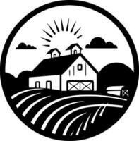 Farm - Minimalist and Flat Logo - Vector illustration