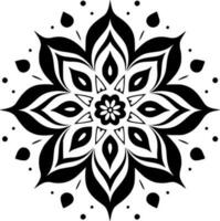 mandala - minimalista y plano logo - vector ilustración