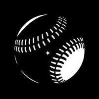 Baseball - Black and White Isolated Icon - Vector illustration