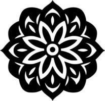 Mandala, Minimalist and Simple Silhouette - Vector illustration