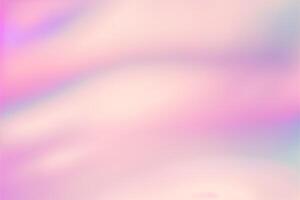 Blurred soft focused Abstract pastel colored pink holographic background photo