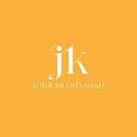 lujo elegante jk logo diseño para lujo empresa identidad. creativo jk letra con lujo concepto gratis vector