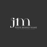 inicial letra jm lujo elegante vector logo gratis modelo gratis vector