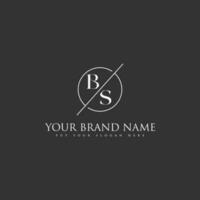 bs o sb alfabeto creativo lujo letra monograma tipo logo diseño vector