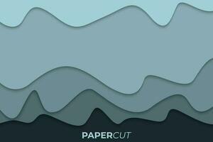 Abstract wavy paper background in bright colors vector