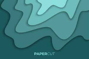 Abstract wavy paper background in bright colors vector