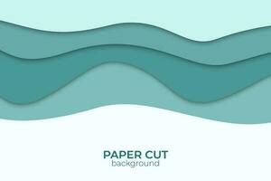 Abstract wavy paper background in bright colors vector
