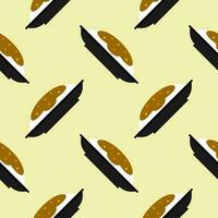 japanese curry seamless pattern. cartoon curry rice, japanese food seamless pattern on colorful background vector