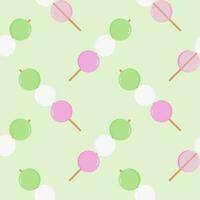 dango seamless pattern vector illustration