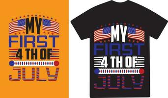 4th of July t shirt design vector