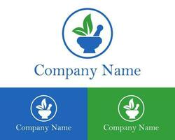 Vector logo template. Nature care. Herbal medicine. natural herb icon illustration