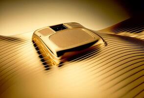 Ultra Realistic photo of a smooth, luxury gold color, abstract golden textured material