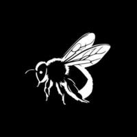 abeja - minimalista y plano logo - vector ilustración