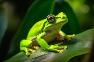 green tree frog photo