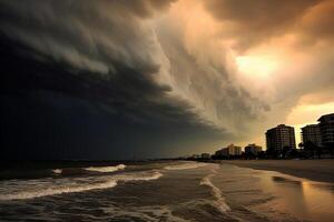 tormentas y huracanes ai generativo foto