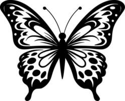 mariposas, minimalista y sencillo silueta - vector ilustración